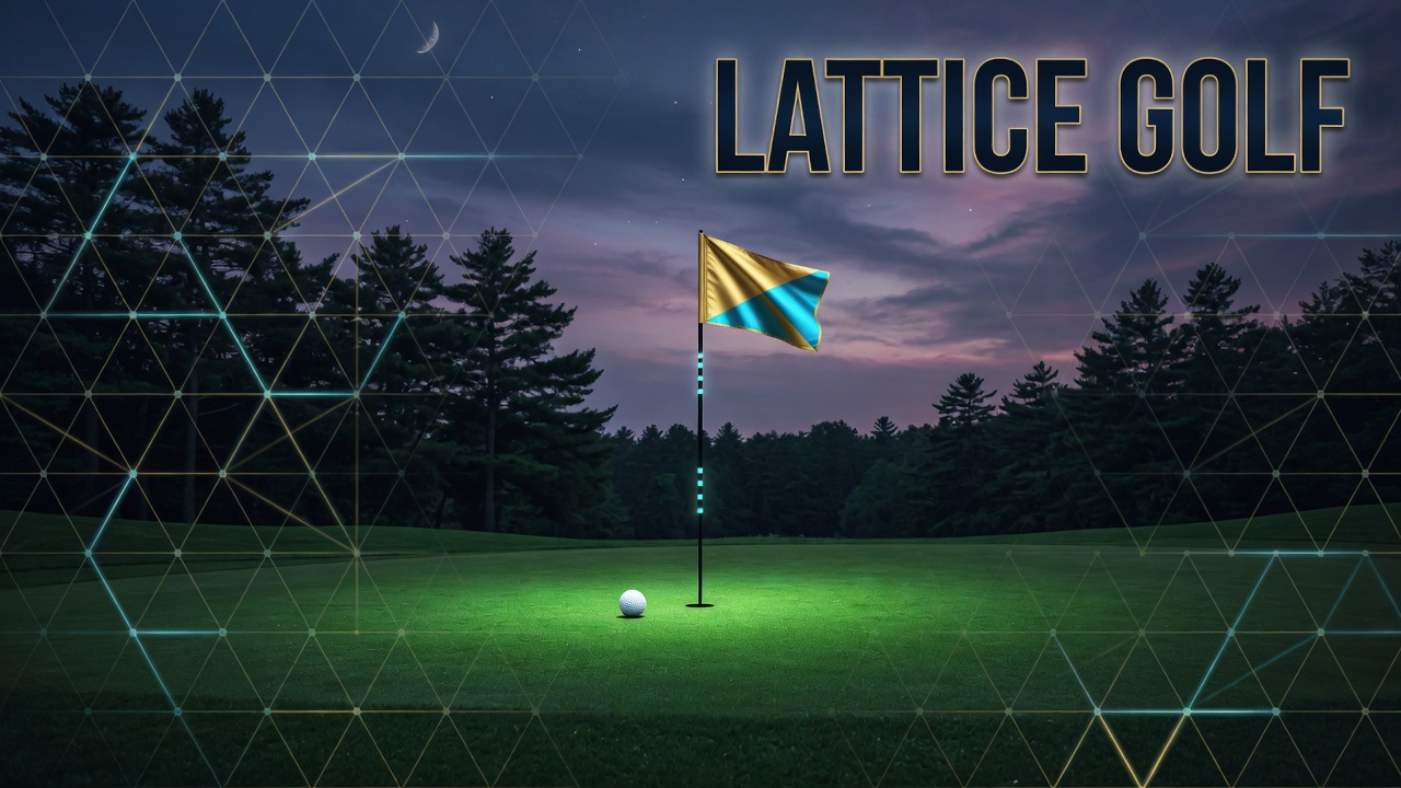 Lattice Golf twilight course key art