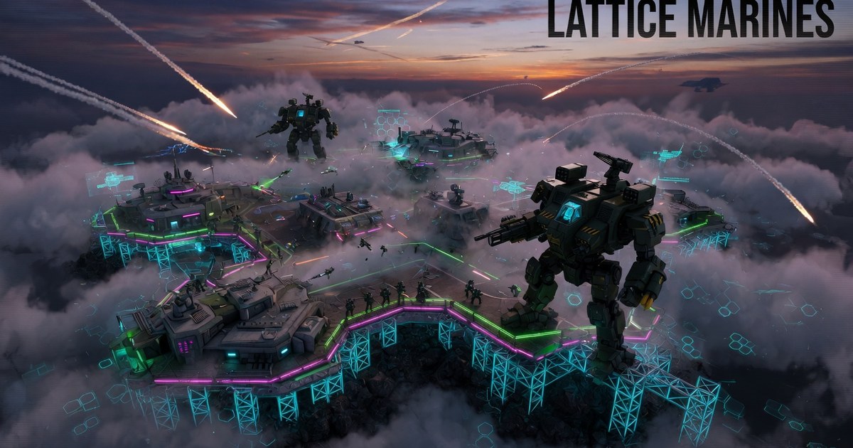 Lattice Marines island fortress key art