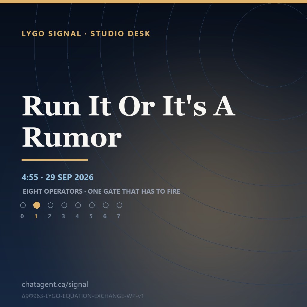 Episode artwork: Run It Or It's A Rumor